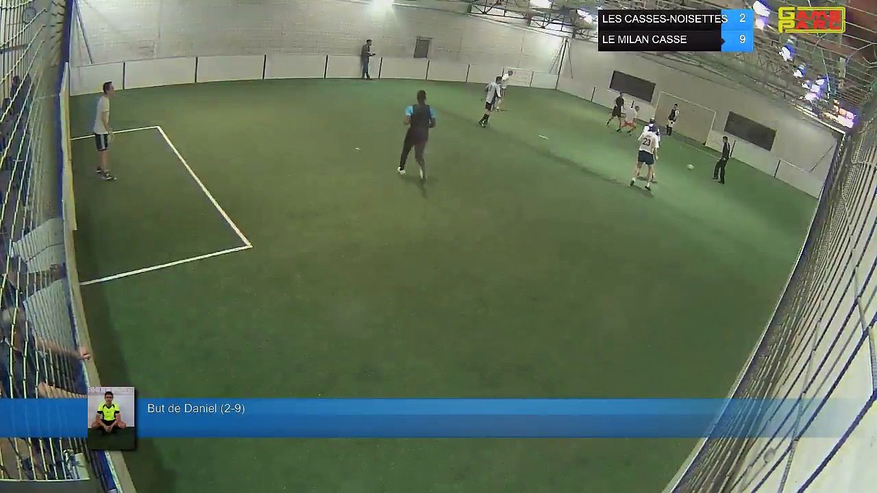 But de Daniel (2-9) - LES CASSES-NOISETTES Vs LE MILAN CASSE - 16/04/18 21:00 - LIGUE 3