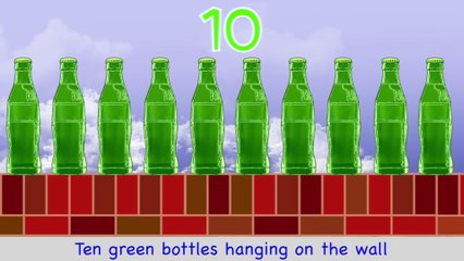 Ten Green Bottles | NURSERY RHYME | RainbowRabbit | (Official Video)