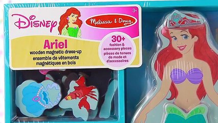 Muñeca La Sirenita Ariel Juego de vestir con imanes Melissa & Doug • Colegio de Juguetes