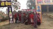 women protest for liquor shops in mainpuri II शराब का ठेका हटाने को महिलाएं आंदोलित