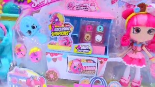 Shoppies Doll Donatinas Donut Delights Playset Season 4 Exclusives + Mini Shopkins Toy Video