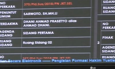 Ahmad Dhani Hadapi Sidang Perdana di PN Jaksel