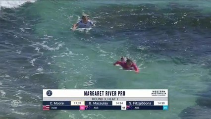 Les meilleurs moments de la série de S. Fitzgibbons vs. C. Moore vs. B. Macaulay - Adrénaline - Surf