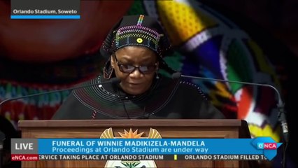 Ramaphosa delivers eulogy at Mama Winnie's funeral