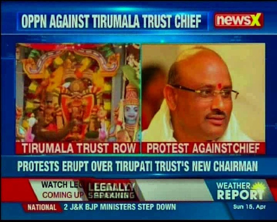 Opposition against Tirumala trust chief; protest erupt over Tirupati trust's new chairman