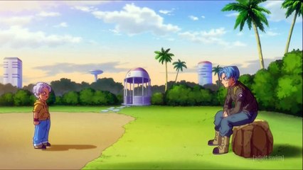 Kid Trunks Beats Future Trunks DBS English Dub