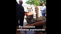 Bilal Erdoğan'ı protesto etti, korumalar kimliğini istedi!