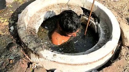 Günde 10 liraya kanalizasyon temizliyorlar