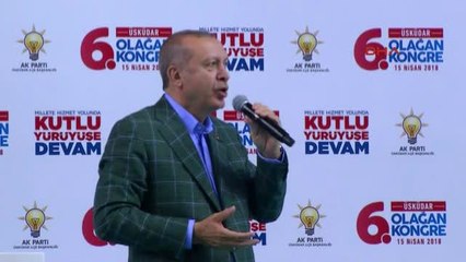Erdoğan Üsküdar İlçe Kongresinde Konuştu -1
