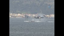Rus Donanması’na ait savaş gemisi Çanakkale Boğazı'ndan Geçti