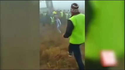 THY uçağı pistten çıktı, yolcular böyle tahliye edildi