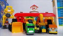 Toys for Children 뽀로로 라바 와 함께 하는 CAT 중장비 자동차 장난감 놀이 Heavy duty cars 콩순이 뽀로로 폴리 타요 봉봉 캐리 와 장난감 친구들