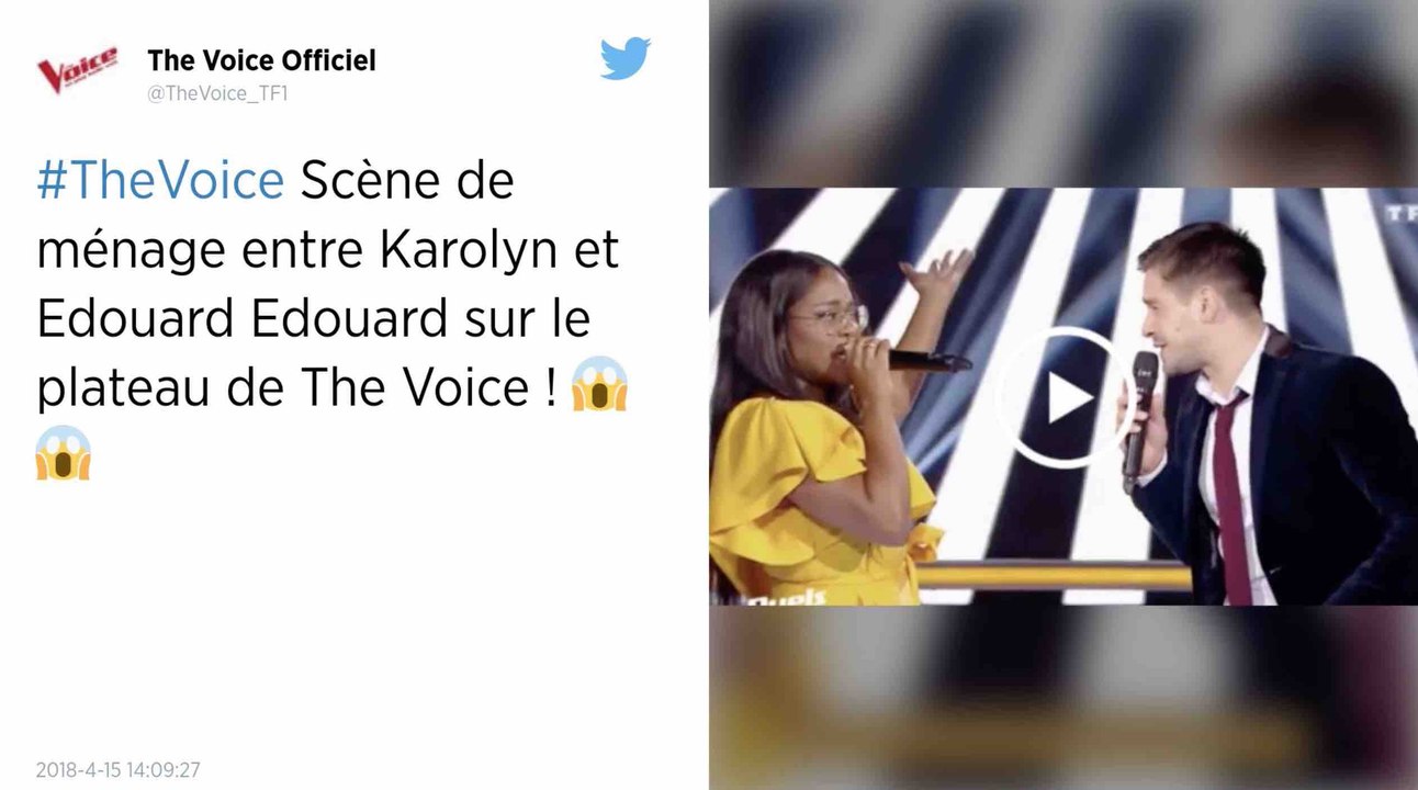The Voice : l'incroyable prestation de Karolyn et Edouard Edouard !