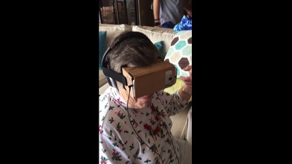 Lunaparktaki hız treninde bir babaanne