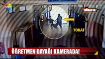 Kütahya'da bir öğretmen öğrencisini tekme tokat dövdü!