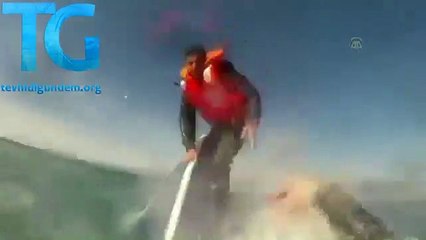 Edremit'teki mülteci faciasından böyle kurtuldu