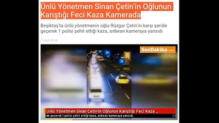 Rüzgar Çetin&#39;in kaza yaptığı anlar kamerada