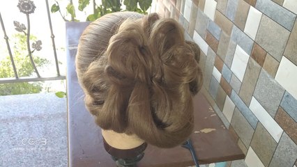 Stylish and Easy Juda Hairstyle, Bridal Bun hair style. Juda Hairstyle in short and long hairstyles. Learn step by step how to make Bun