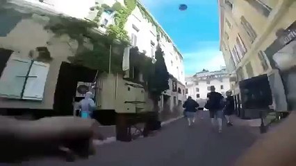 Rus ve İngiliz holiganların çatışmaları GoPro kamerasında