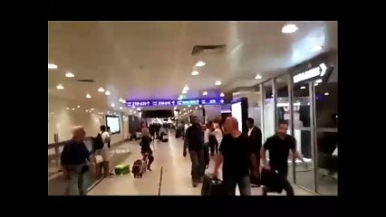 Patlamadan saniyeler sonra havalimandan ilk görüntüler