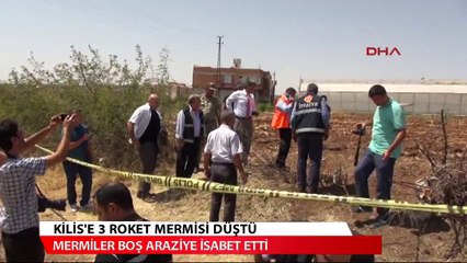 Kilis&#39;e üç roket mermisi düştü