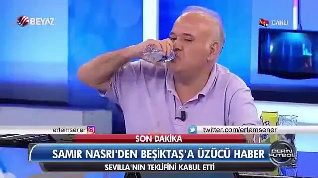 Ahmet Çakar, İzlanda tezahüratına eşlik etti; balina gibi stüdyoya su püskürttü