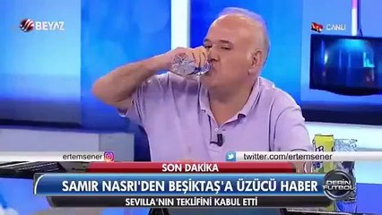 Ahmet Çakar, İzlanda tezahüratına eşlik etti; balina gibi stüdyoya su püskürttü