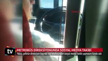 Bir eli telefonda, diğeri direksiyonda; metrobüs şoförü yolcuların hayatını tehlikeye attı!