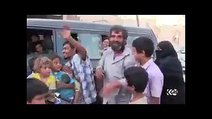 Menbic'te halkın sokağa çıktığı anlar böyle görüntülendi