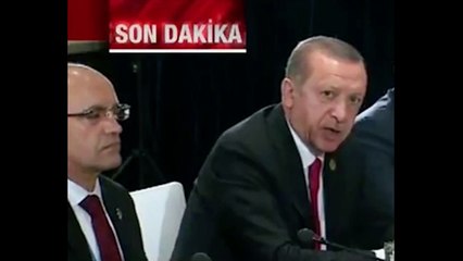 Erdoğan konuştu, Mehmet Şimşek uyudu