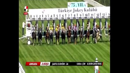 Jokey Ömer Kaya'nın düşme anı