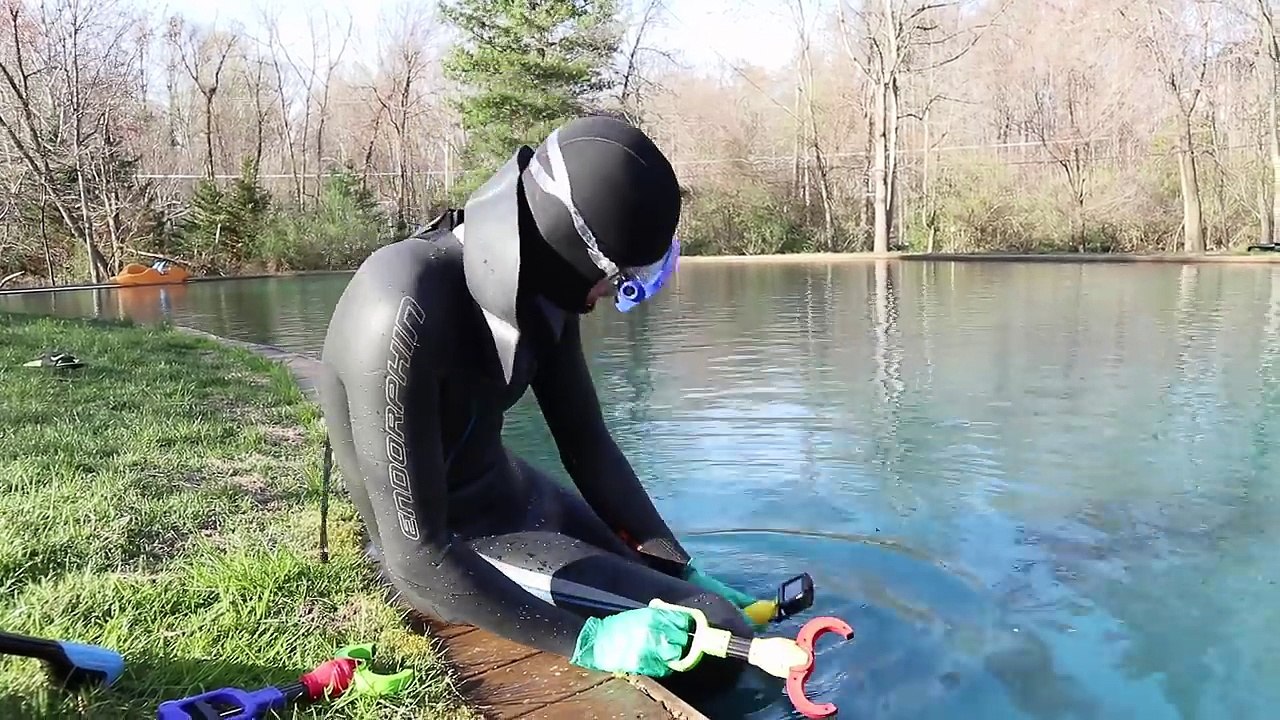 SCUBA DIVING IN POND FOR TREASURE!! (I FOUND IT!)