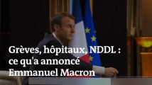 Grèves, hôpitaux, NDDL : ce qu’a annoncé Emmanuel Macron lors de son interview télévisée