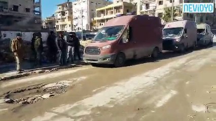 Halep'te  ambulanslar yeniden harekete geçti