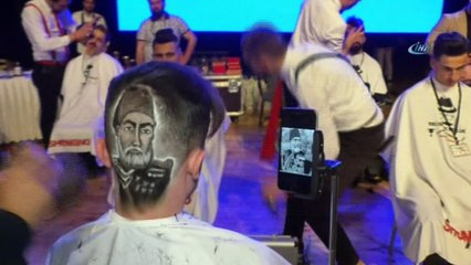 Altın makaslar yarışmasında ilginç saç modelleri dikkat çekti