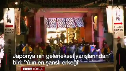 &#39;Yılın en şanslı erkeği&#39; olmak için 230 metre koştular