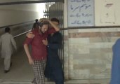 Relatives Gather at Hospital Following Deadly Church Shooting in Pakistan