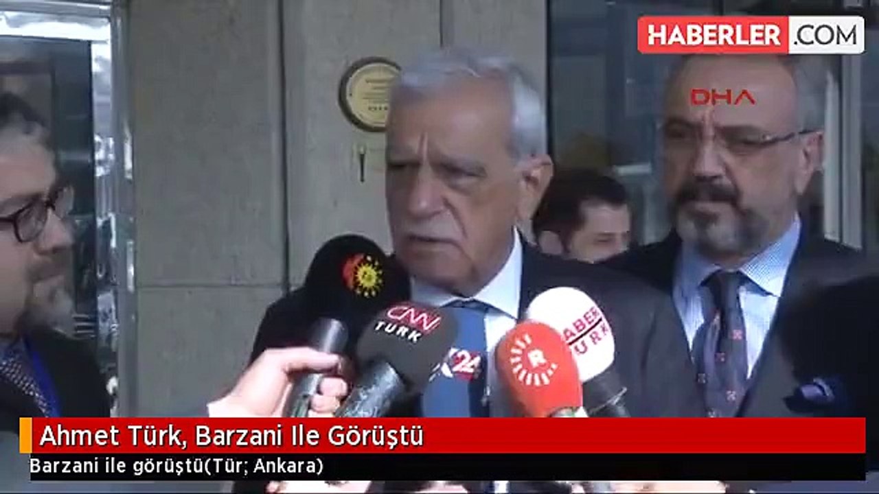 Barzani'yle görüşen Ahmet Türk'ten 'çözüm süreci' açıklaması