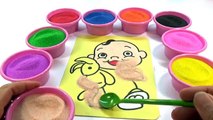 Bố là tất cả ♪♪ Nhạc Thiếu nhi ♪♪ Đồ chơi trẻ em TÔ MÀU TRANH CÁT HÌNH EM BÉ Colored Sand Painting