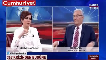 Deniz Baykal'dan Habertürk sunucusuna: Başka soracak soru mu yok?