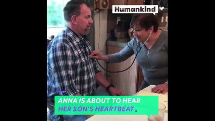 Kaybettiği oğlunun bağışlanan kalbini başkasının vücudunda dinledi, gözyaşlarına boğuldu