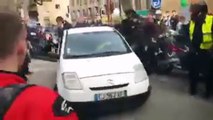 Manif 80 km/h à Aix : Un automobiliste impatient fonce dans des motards