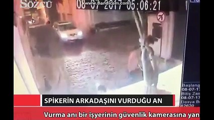 Flash TV spikerinin arkadaşını vurma anı kameralarda