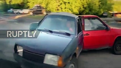 3 Lada&#39;dan stres çarkı yapan Ruslar