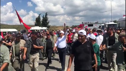 Adalet Yürüyüşü'nde 23'üncü gün; kortej Tuzla'da