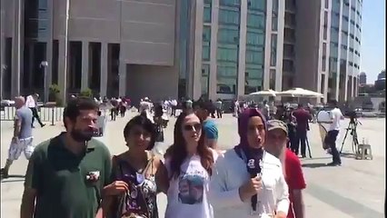 Cumhuriyet davasında A Haber'e Ahmet Şık, Gülmen ve Özakça'lı protesto: Masumiyet yargılanamaz!