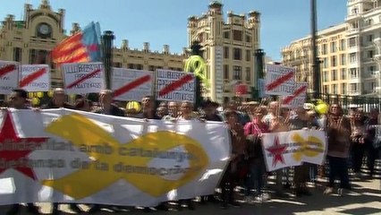 Concentració a València en suport dels presos polítics