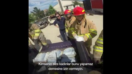 Kadınlara özel itfaiyecilik kampı: Kimsenin size kadınlar bu işi yapamaz demesine izin vermeyin