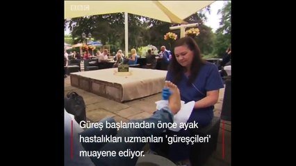 Dünya Ayak Parmağı Güreşi Şampiyonası&#39;ndan ilginç görüntüler