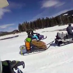 Enorme KO en Motoneige